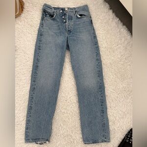 Agolde Light Blue Women’s 90s Mid Rise Jeans